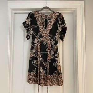 H&M Black Floral Dress